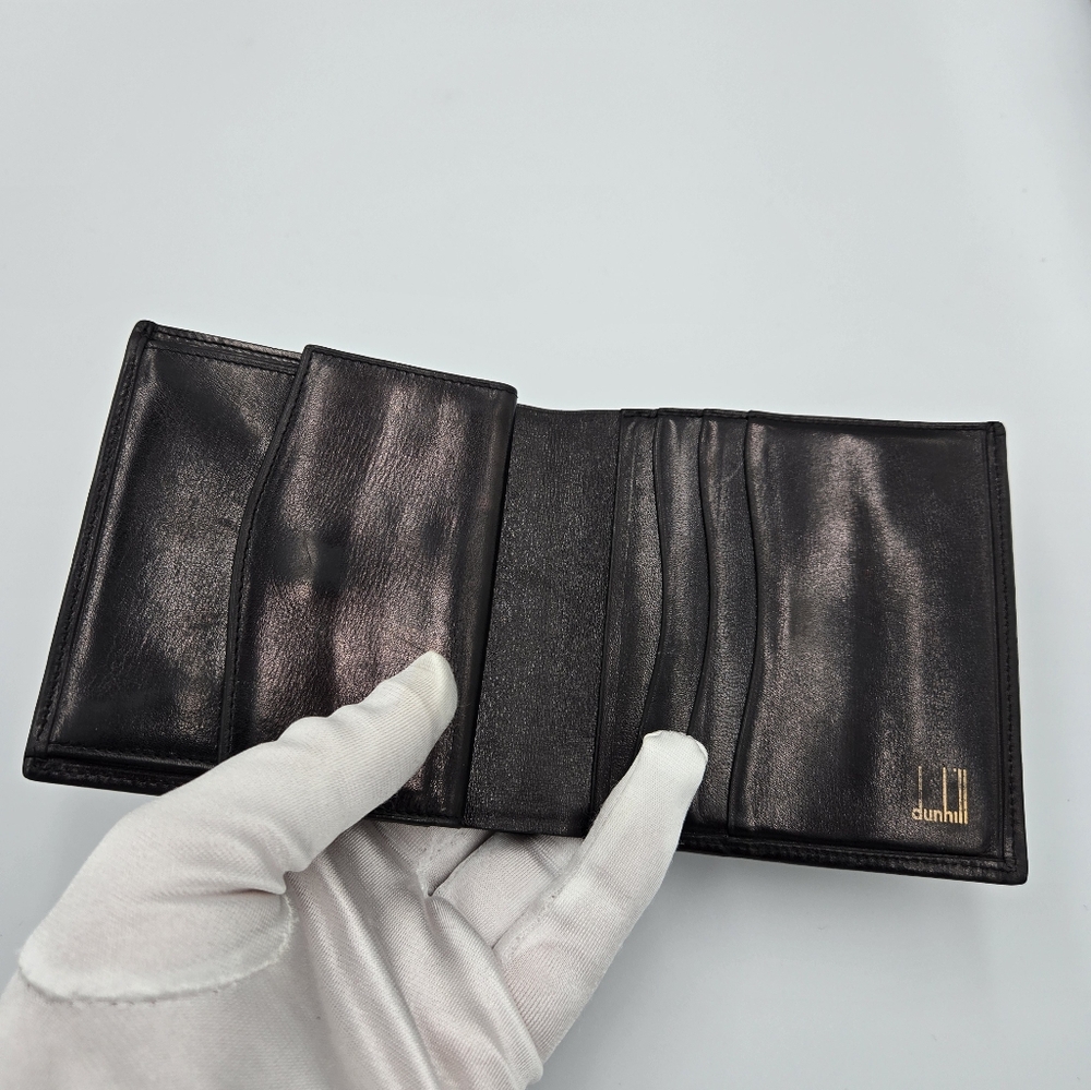 Men's Dunhill Black Leather Wallet - Picture 4 of 8